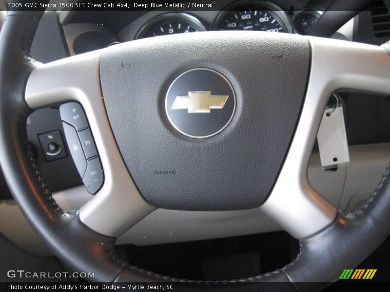 Deep Blue Metallic / Neutral 2005 GMC Sierra 1500 SLT Crew Cab 4x4