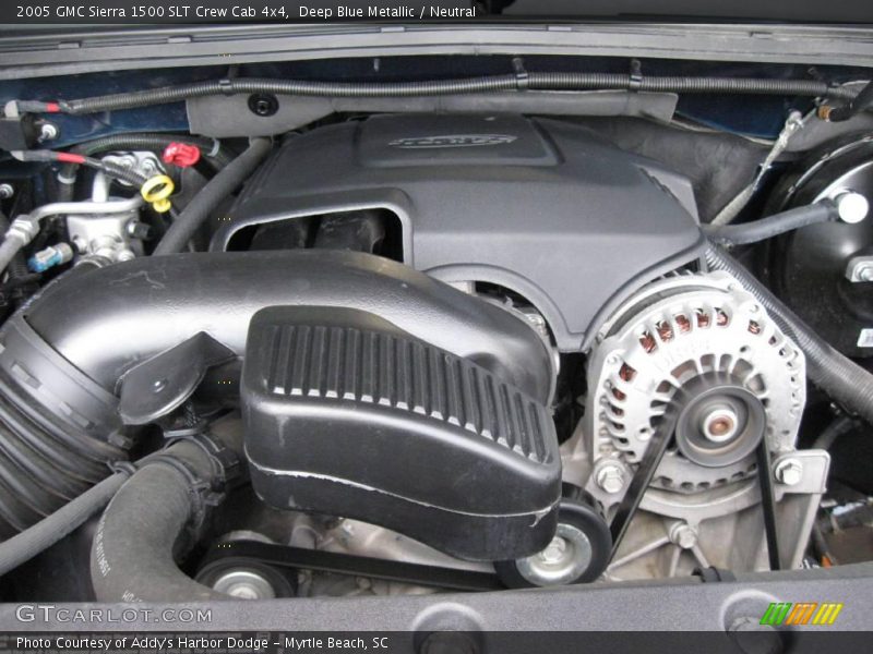 Deep Blue Metallic / Neutral 2005 GMC Sierra 1500 SLT Crew Cab 4x4