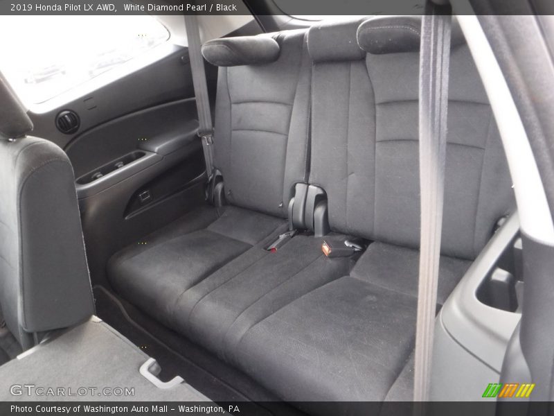 White Diamond Pearl / Black 2019 Honda Pilot LX AWD