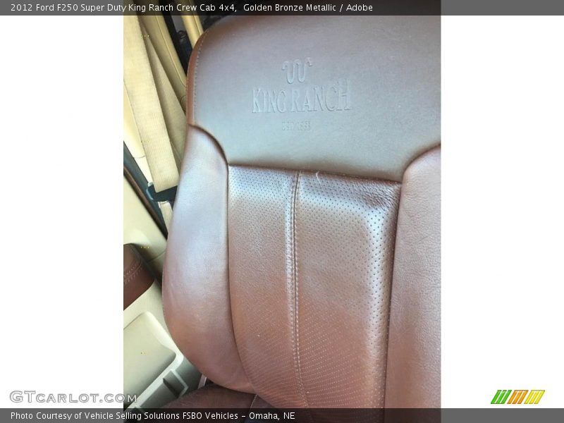 Golden Bronze Metallic / Adobe 2012 Ford F250 Super Duty King Ranch Crew Cab 4x4