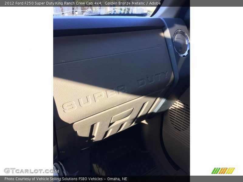 Golden Bronze Metallic / Adobe 2012 Ford F250 Super Duty King Ranch Crew Cab 4x4