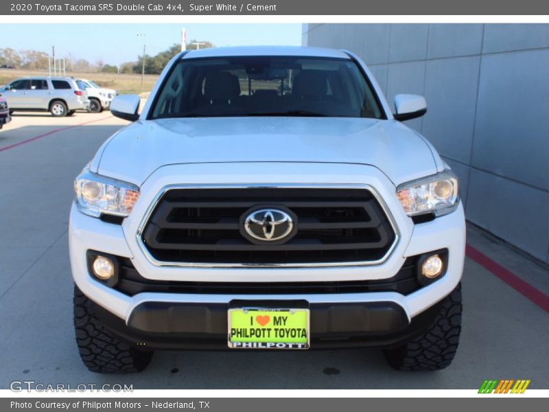 Super White / Cement 2020 Toyota Tacoma SR5 Double Cab 4x4