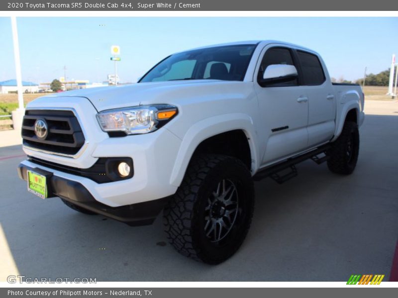 Super White / Cement 2020 Toyota Tacoma SR5 Double Cab 4x4