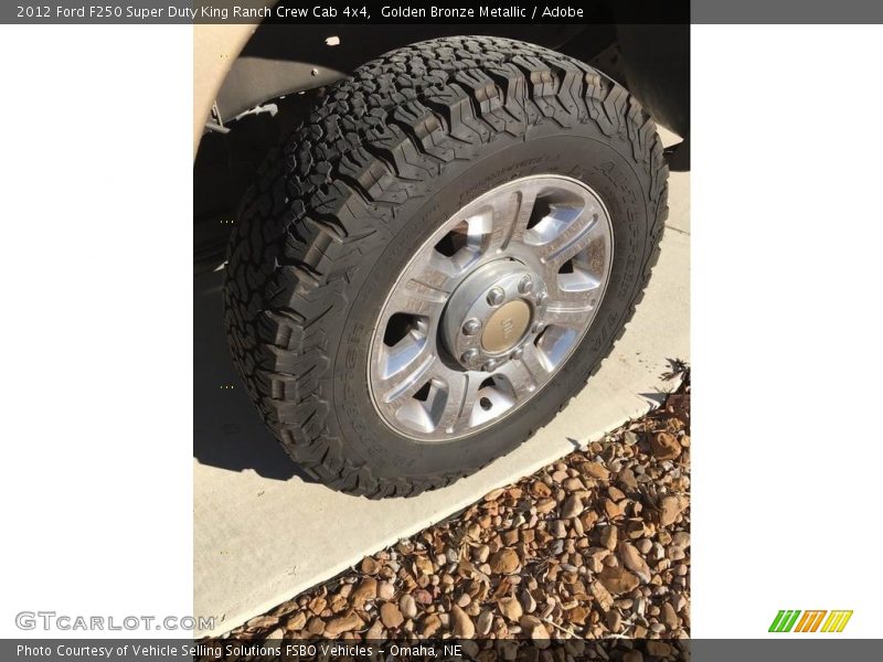 Golden Bronze Metallic / Adobe 2012 Ford F250 Super Duty King Ranch Crew Cab 4x4