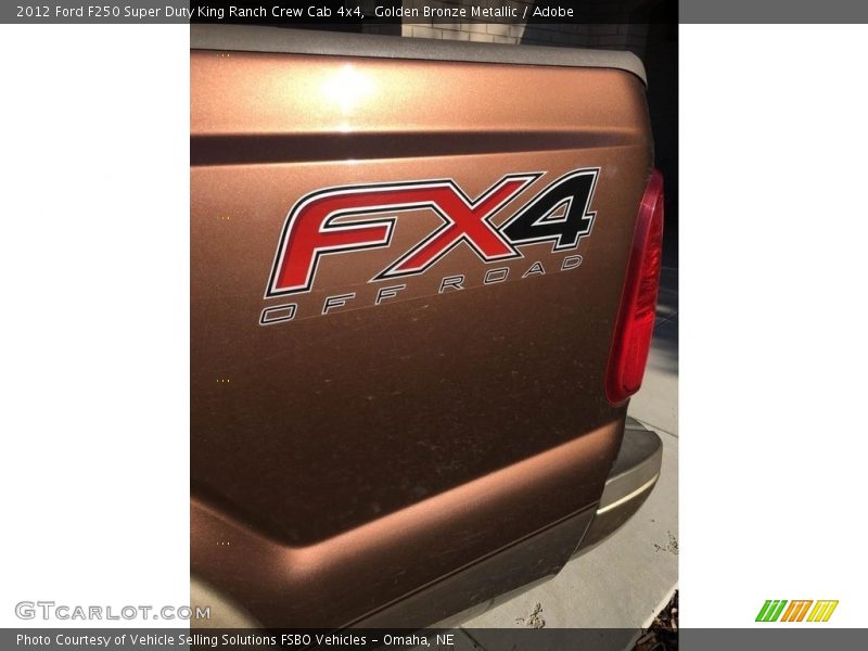 Golden Bronze Metallic / Adobe 2012 Ford F250 Super Duty King Ranch Crew Cab 4x4