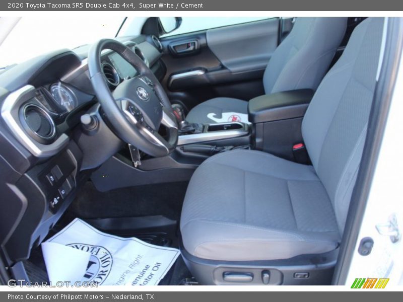 Super White / Cement 2020 Toyota Tacoma SR5 Double Cab 4x4