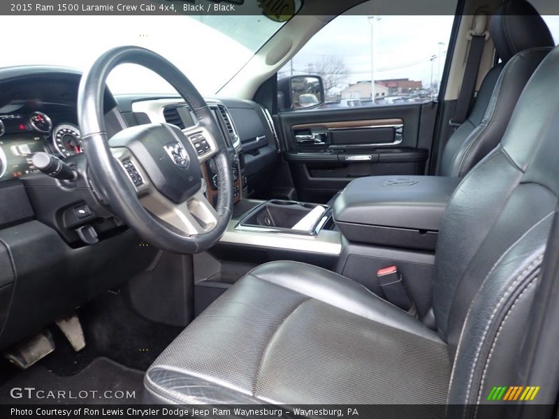 Front Seat of 2015 1500 Laramie Crew Cab 4x4