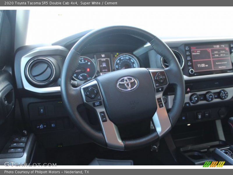 Super White / Cement 2020 Toyota Tacoma SR5 Double Cab 4x4