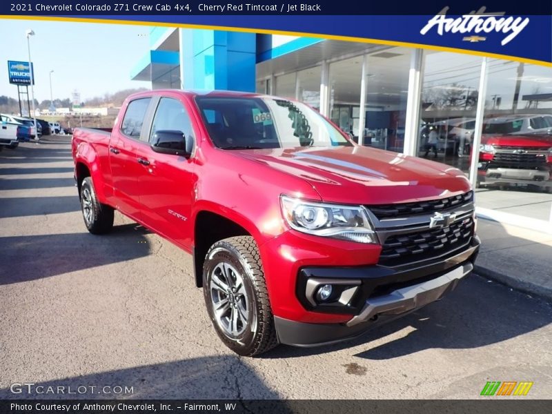 Cherry Red Tintcoat / Jet Black 2021 Chevrolet Colorado Z71 Crew Cab 4x4