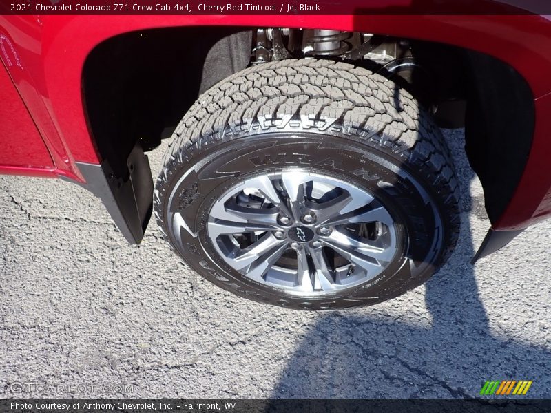 Cherry Red Tintcoat / Jet Black 2021 Chevrolet Colorado Z71 Crew Cab 4x4