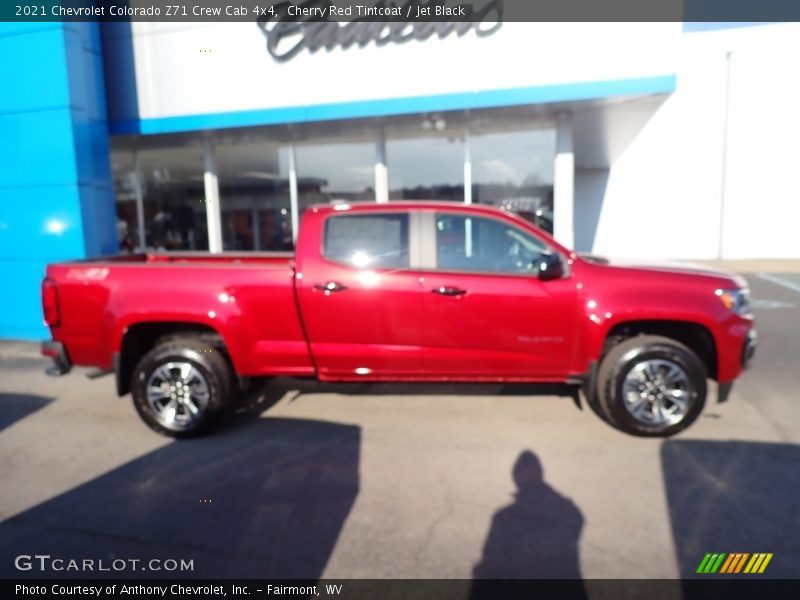 Cherry Red Tintcoat / Jet Black 2021 Chevrolet Colorado Z71 Crew Cab 4x4