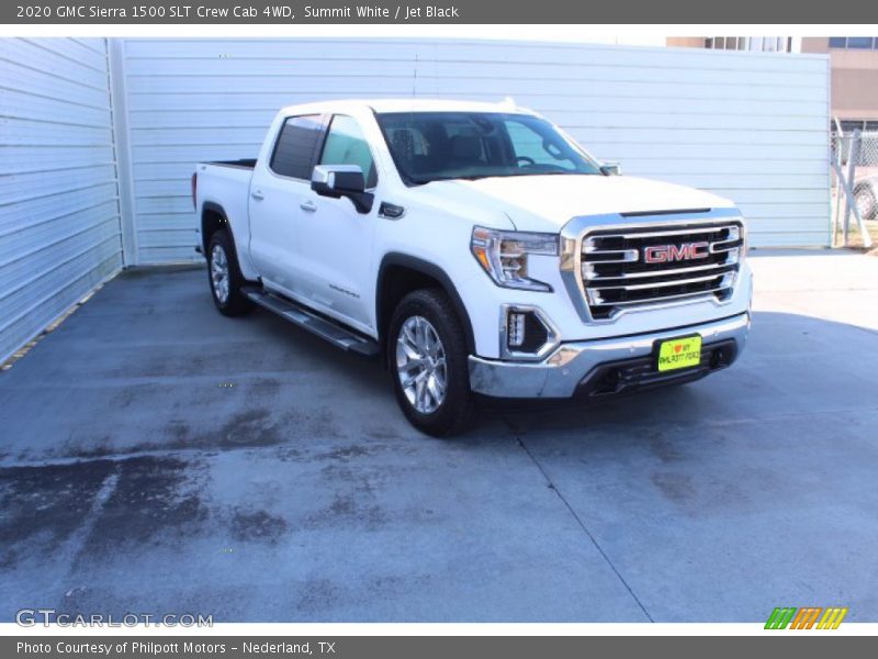 Summit White / Jet Black 2020 GMC Sierra 1500 SLT Crew Cab 4WD