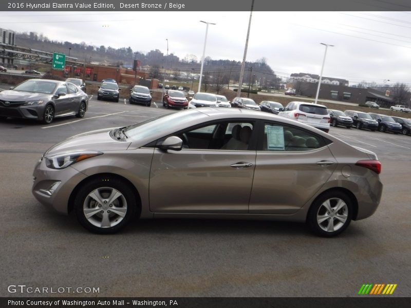 Desert Bronze / Beige 2016 Hyundai Elantra Value Edition