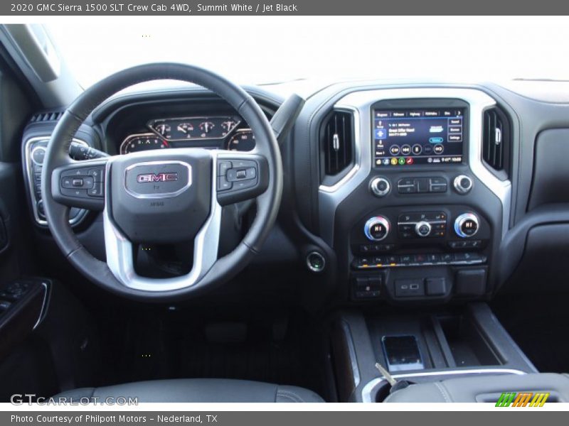 Summit White / Jet Black 2020 GMC Sierra 1500 SLT Crew Cab 4WD