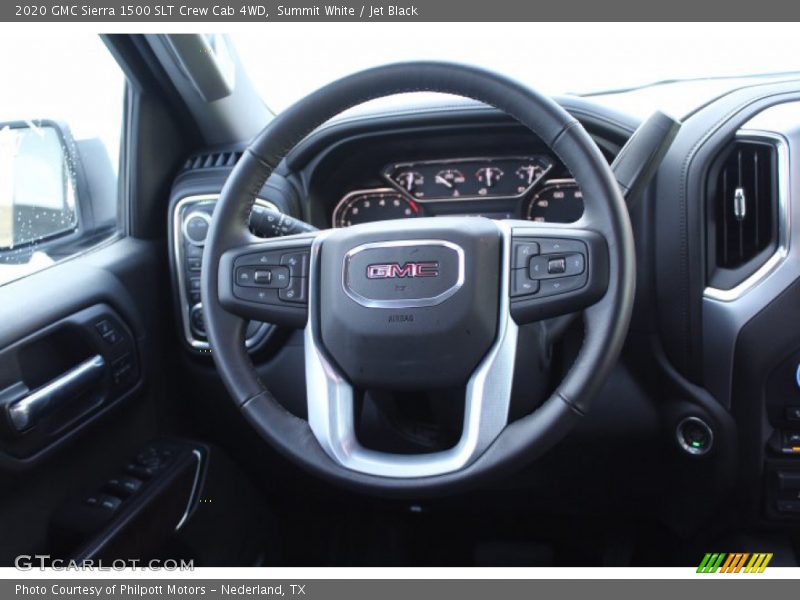 Summit White / Jet Black 2020 GMC Sierra 1500 SLT Crew Cab 4WD