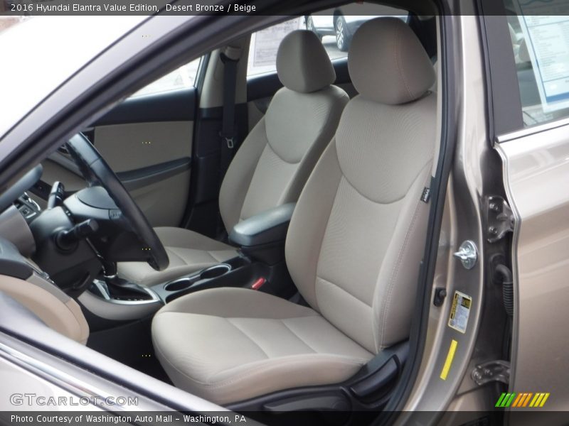 Desert Bronze / Beige 2016 Hyundai Elantra Value Edition