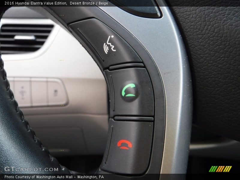 Desert Bronze / Beige 2016 Hyundai Elantra Value Edition