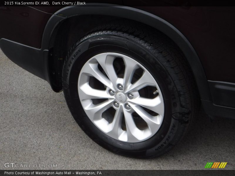 Dark Cherry / Black 2015 Kia Sorento EX AWD
