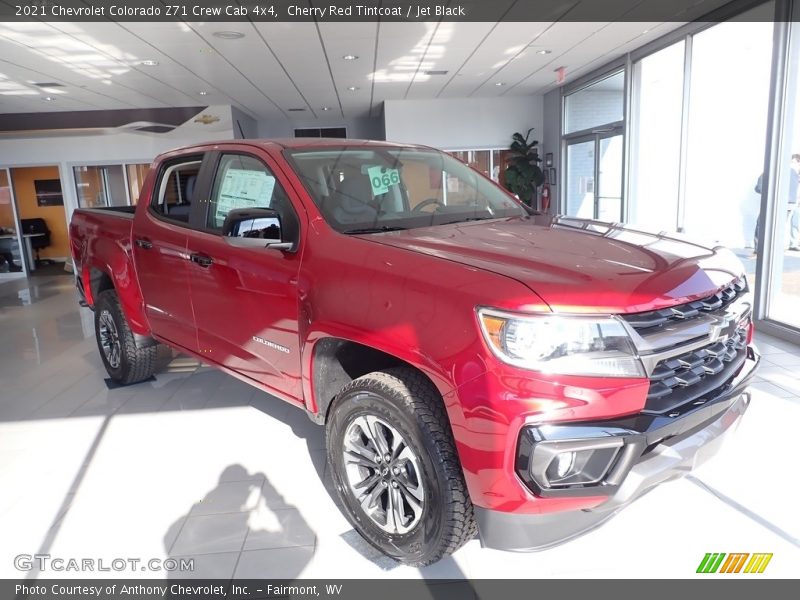 Cherry Red Tintcoat / Jet Black 2021 Chevrolet Colorado Z71 Crew Cab 4x4