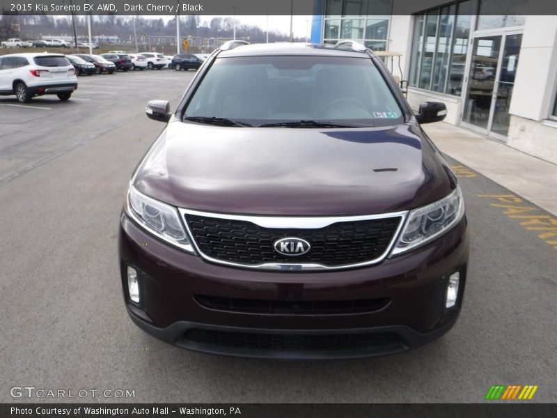 Dark Cherry / Black 2015 Kia Sorento EX AWD