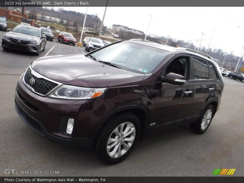 Dark Cherry / Black 2015 Kia Sorento EX AWD
