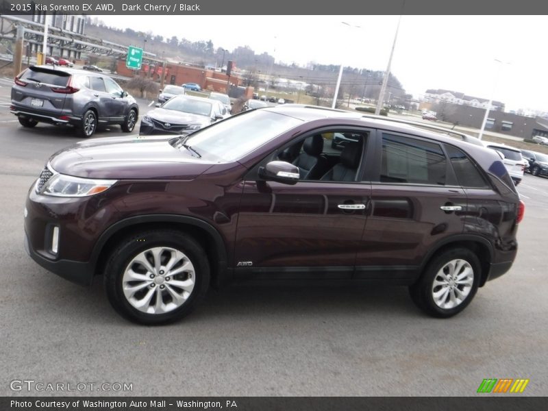 Dark Cherry / Black 2015 Kia Sorento EX AWD