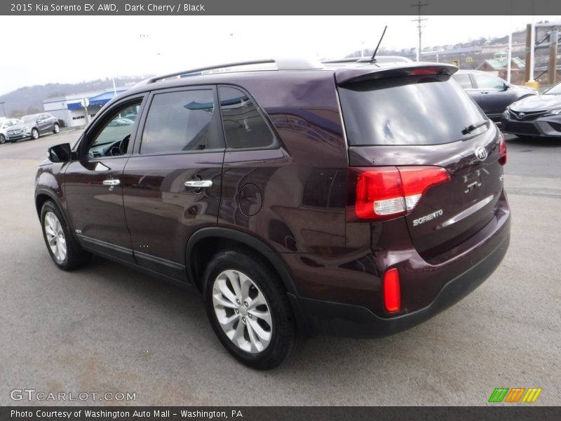 Dark Cherry / Black 2015 Kia Sorento EX AWD