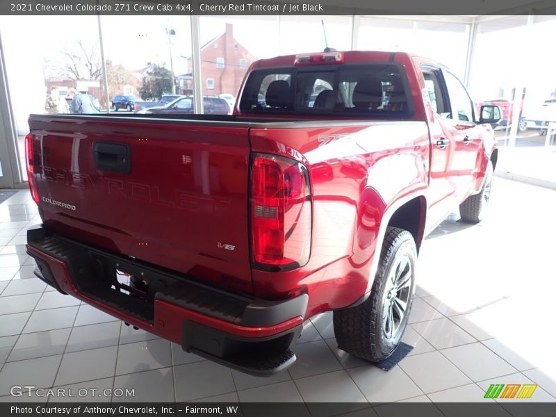 Cherry Red Tintcoat / Jet Black 2021 Chevrolet Colorado Z71 Crew Cab 4x4