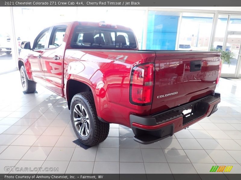 Cherry Red Tintcoat / Jet Black 2021 Chevrolet Colorado Z71 Crew Cab 4x4