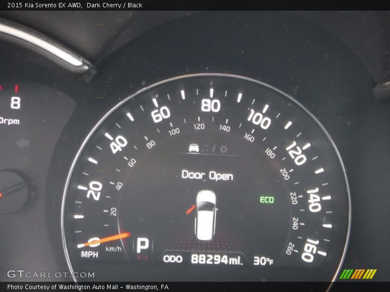 Dark Cherry / Black 2015 Kia Sorento EX AWD