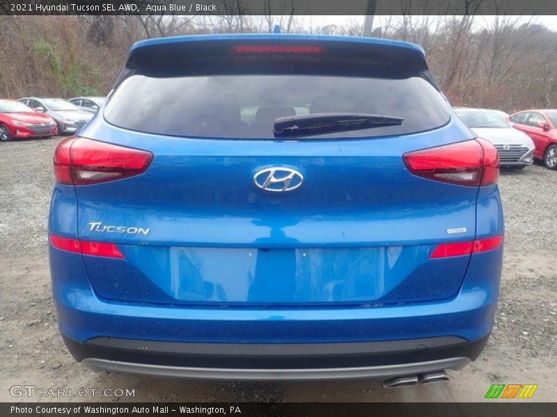 Aqua Blue / Black 2021 Hyundai Tucson SEL AWD