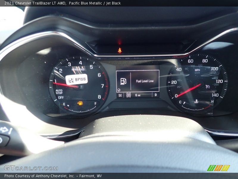 Pacific Blue Metallic / Jet Black 2021 Chevrolet TrailBlazer LT AWD