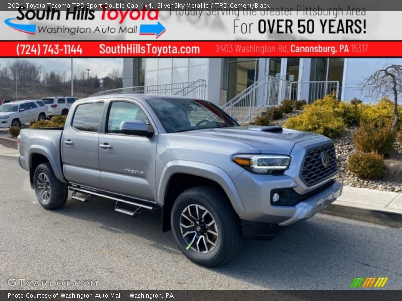 Silver Sky Metallic / TRD Cement/Black 2021 Toyota Tacoma TRD Sport Double Cab 4x4