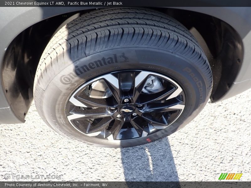 Pacific Blue Metallic / Jet Black 2021 Chevrolet Equinox LT AWD