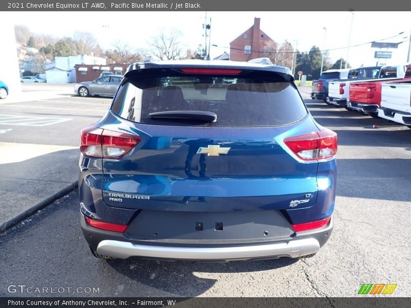 Pacific Blue Metallic / Jet Black 2021 Chevrolet Equinox LT AWD