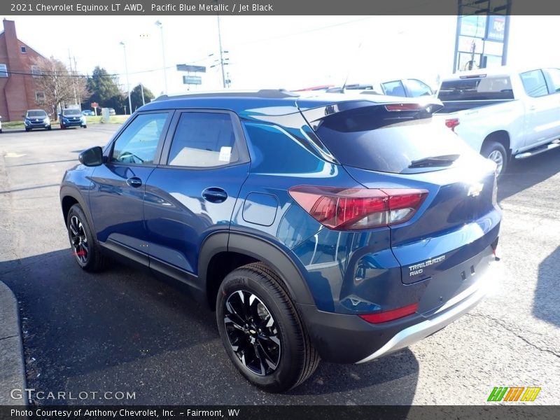 Pacific Blue Metallic / Jet Black 2021 Chevrolet Equinox LT AWD