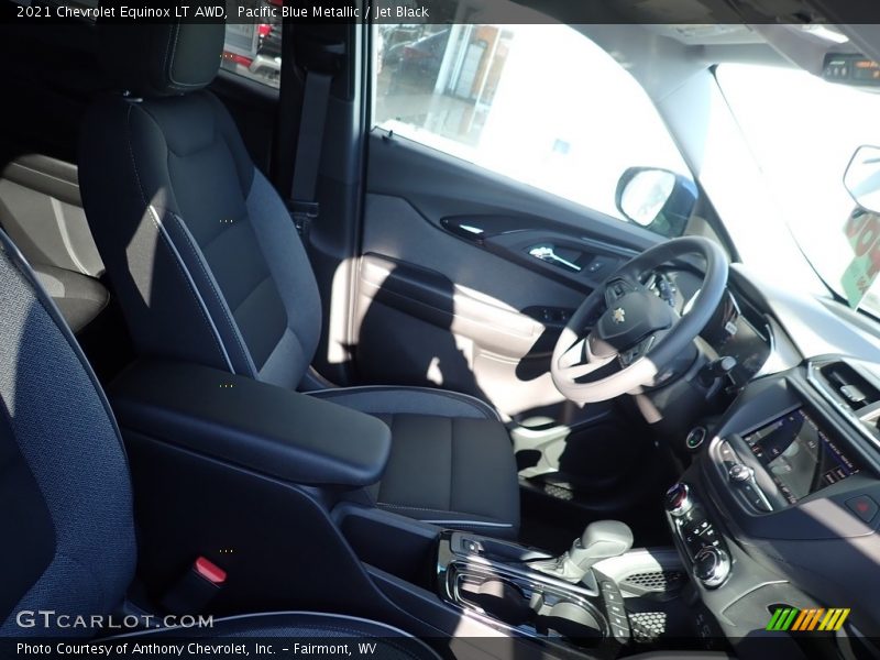 Pacific Blue Metallic / Jet Black 2021 Chevrolet Equinox LT AWD