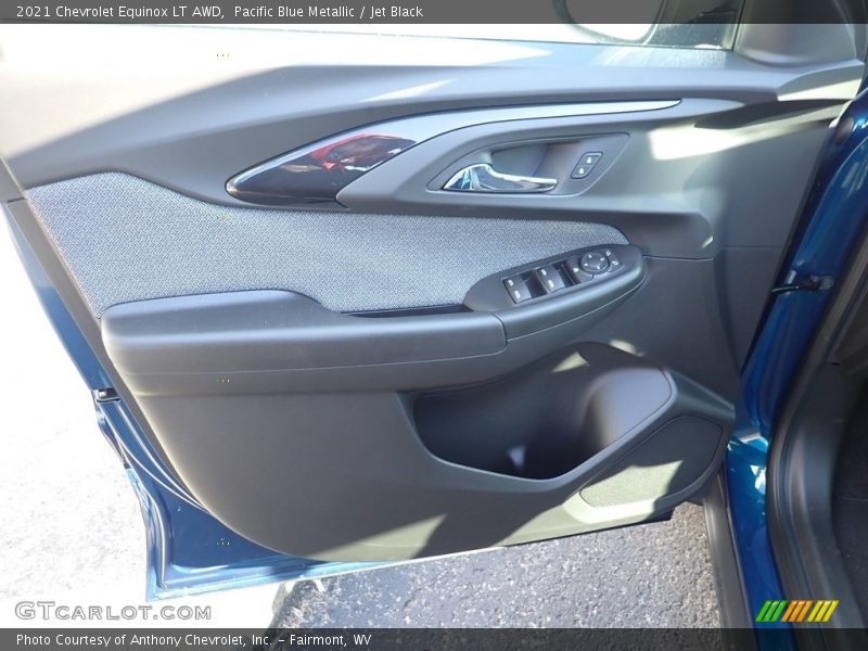 Pacific Blue Metallic / Jet Black 2021 Chevrolet Equinox LT AWD