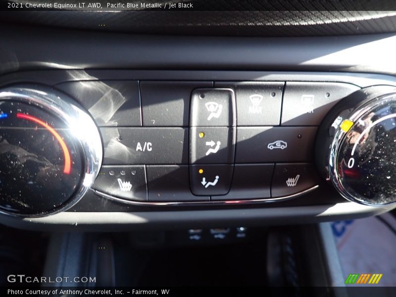 Pacific Blue Metallic / Jet Black 2021 Chevrolet Equinox LT AWD