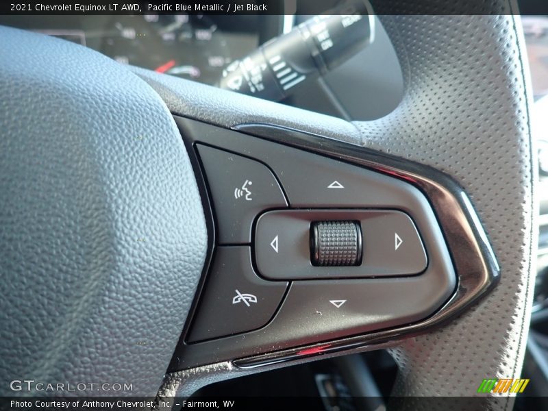 Pacific Blue Metallic / Jet Black 2021 Chevrolet Equinox LT AWD