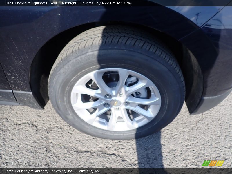 Midnight Blue Metallic / Medium Ash Gray 2021 Chevrolet Equinox LS AWD