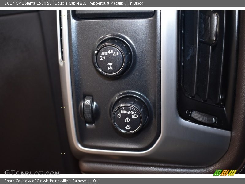Pepperdust Metallic / Jet Black 2017 GMC Sierra 1500 SLT Double Cab 4WD