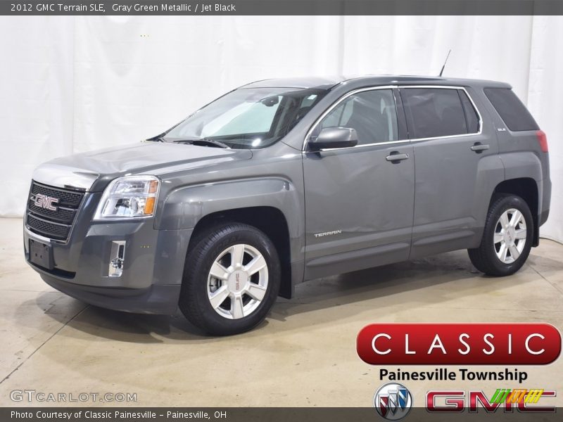 Gray Green Metallic / Jet Black 2012 GMC Terrain SLE