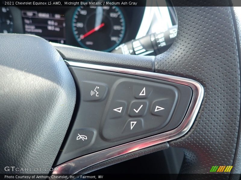 Midnight Blue Metallic / Medium Ash Gray 2021 Chevrolet Equinox LS AWD