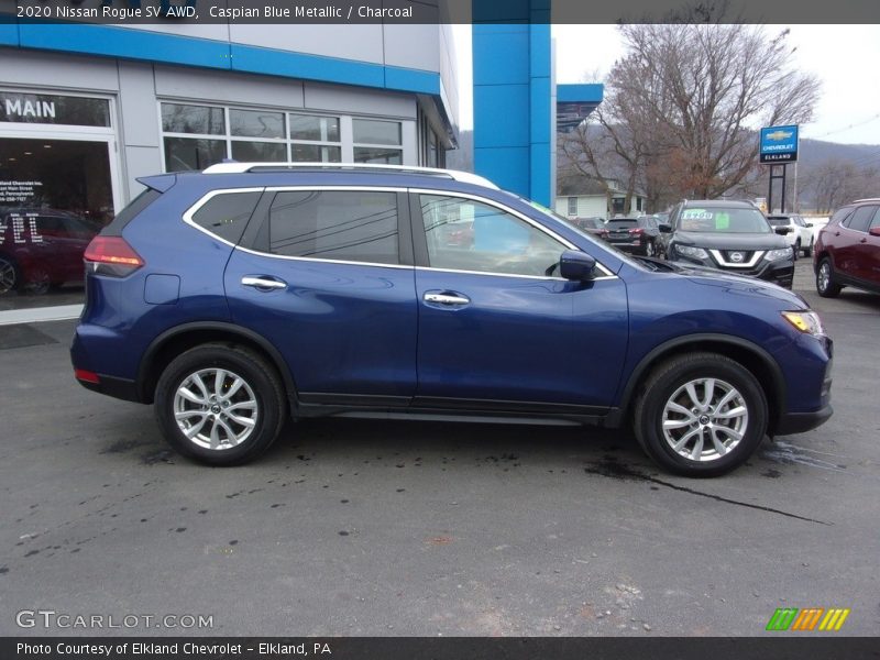 Caspian Blue Metallic / Charcoal 2020 Nissan Rogue SV AWD