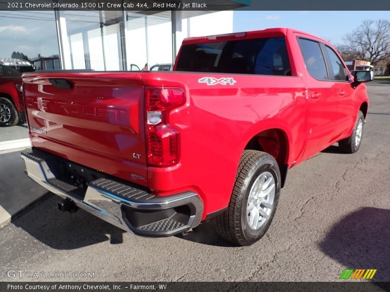 Red Hot / Jet Black 2021 Chevrolet Silverado 1500 LT Crew Cab 4x4