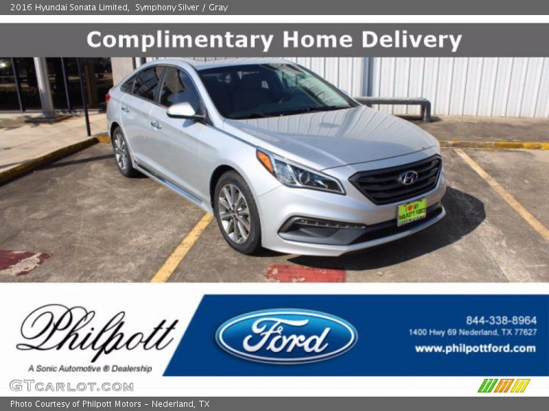 Symphony Silver / Gray 2016 Hyundai Sonata Limited