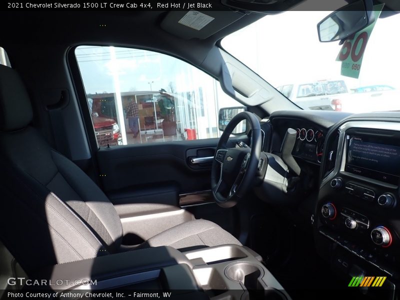 Red Hot / Jet Black 2021 Chevrolet Silverado 1500 LT Crew Cab 4x4