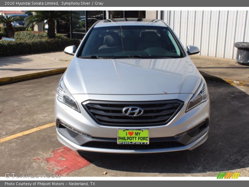 Symphony Silver / Gray 2016 Hyundai Sonata Limited