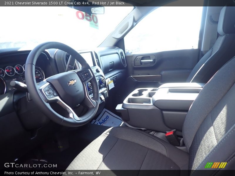 Red Hot / Jet Black 2021 Chevrolet Silverado 1500 LT Crew Cab 4x4
